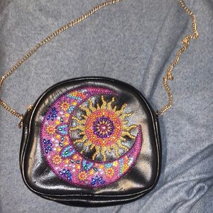 Diamond Painting Sun and Moon Crystal Rhinestone Diamond Art Purse vintage